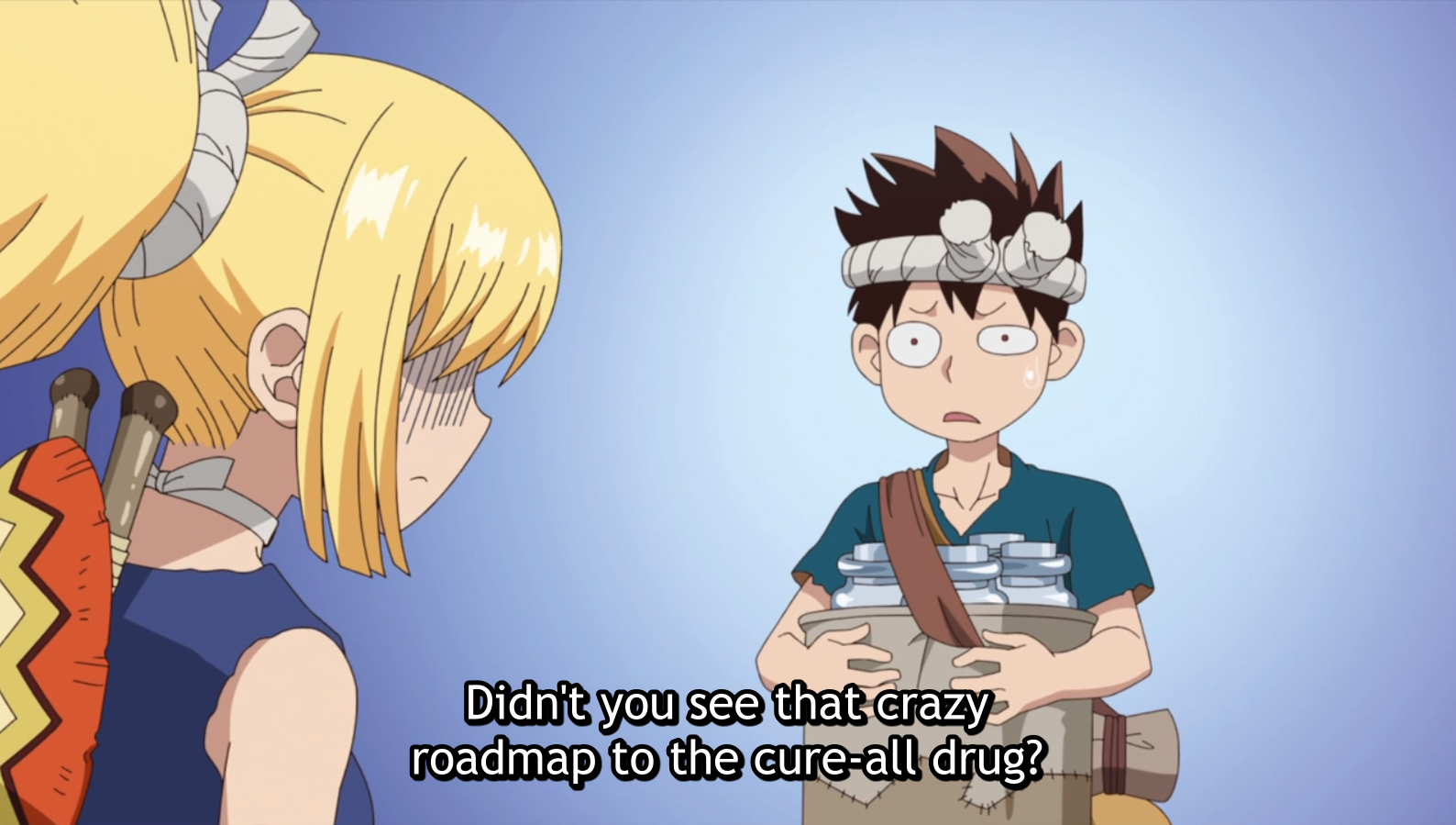 Dr. Stone Episode 13 - Round 1 - I drink and watch anime