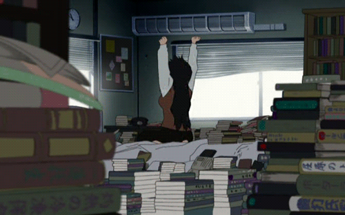 Aesthetic anime GIFs studying edition  collection 1  YouTube